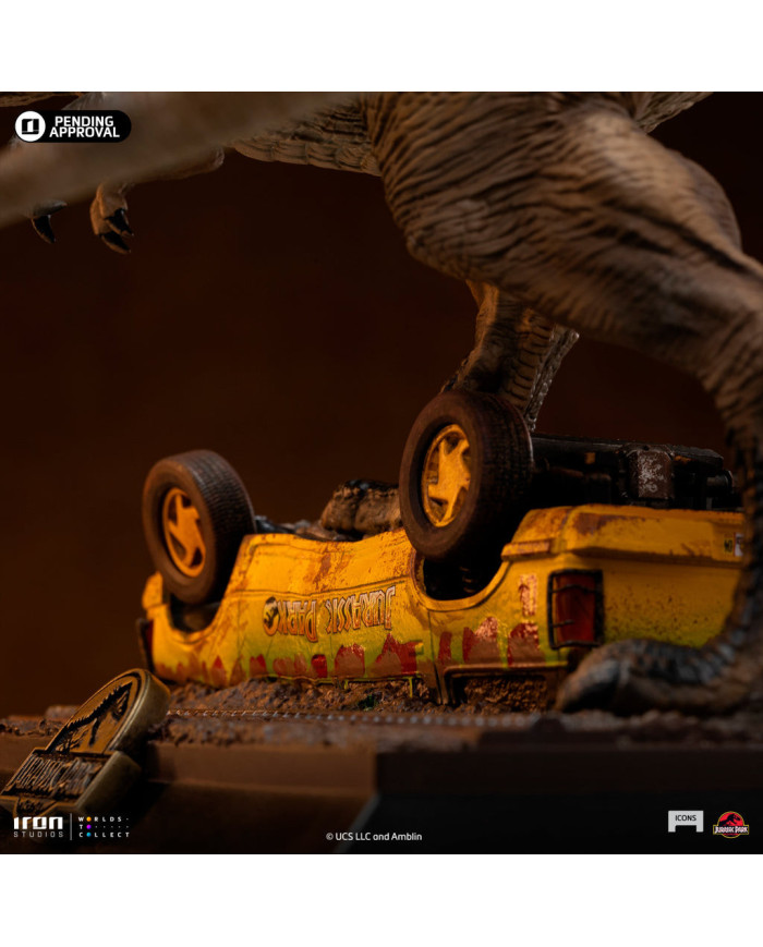 Statuette Iron Studios - T-Rex Attack - Jurassic Park - Icons