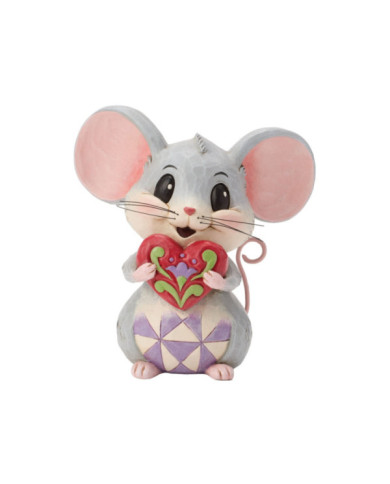 Heartwood Creek by Jim Shore - Figurine souris tenant un cur