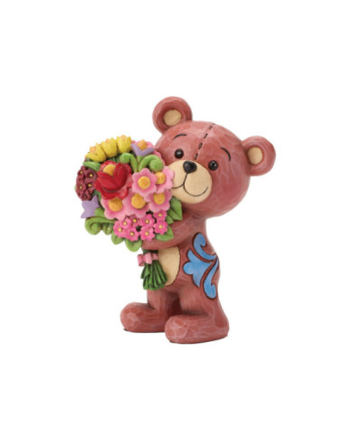 Heartwood Creek by Jim Shore - Figurine ours en peluche avec bouquet