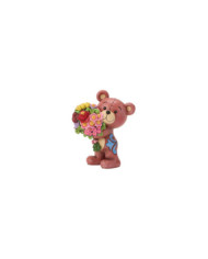 Heartwood Creek by Jim Shore - Figurine ours en peluche avec bouquet