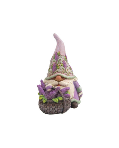 Heartwood Creek by Jim Shore - Figurine gnome avec panier de lilas