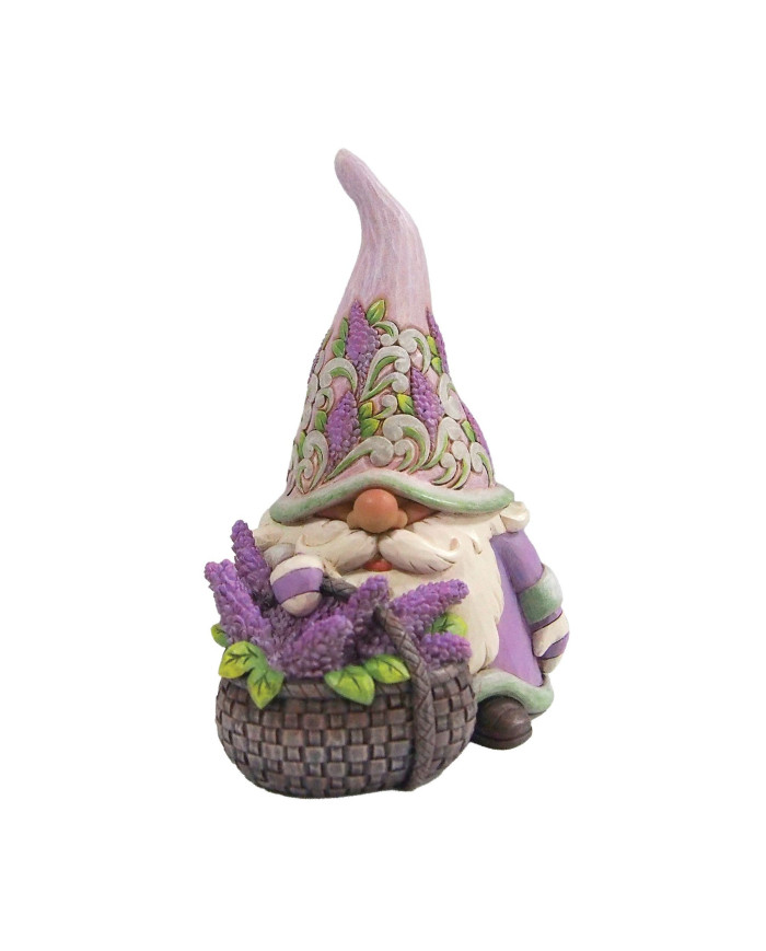 Heartwood Creek by Jim Shore - Figurine gnome avec panier de lilas