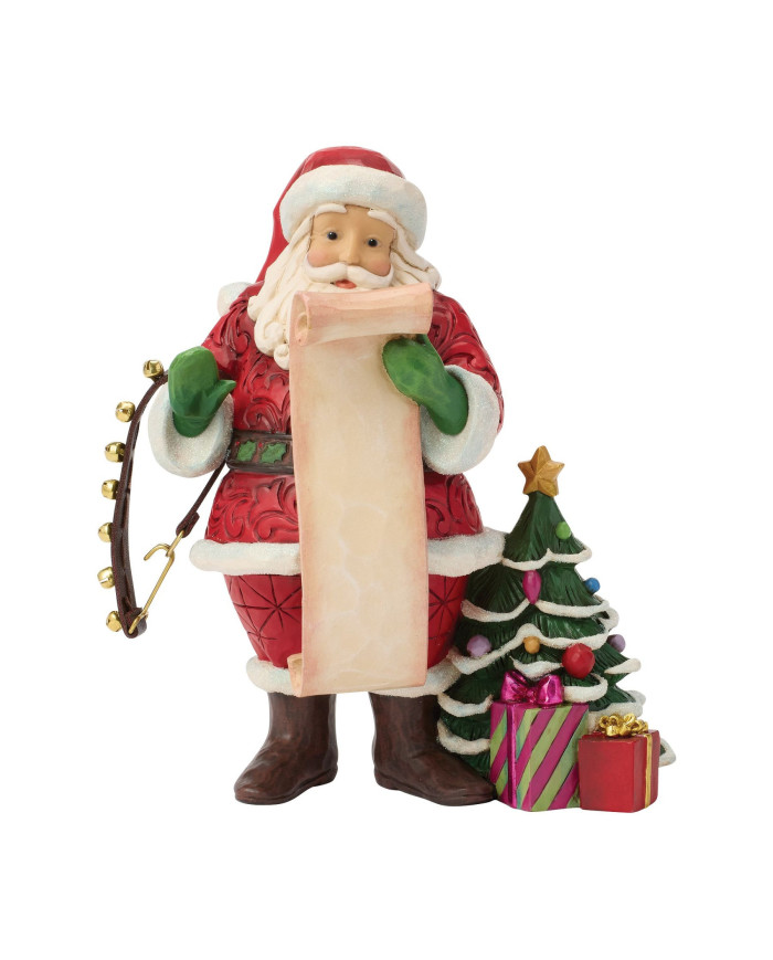 Heartwood Creek by Jim Shore - Figurine Père Noël Liste de Souhaits