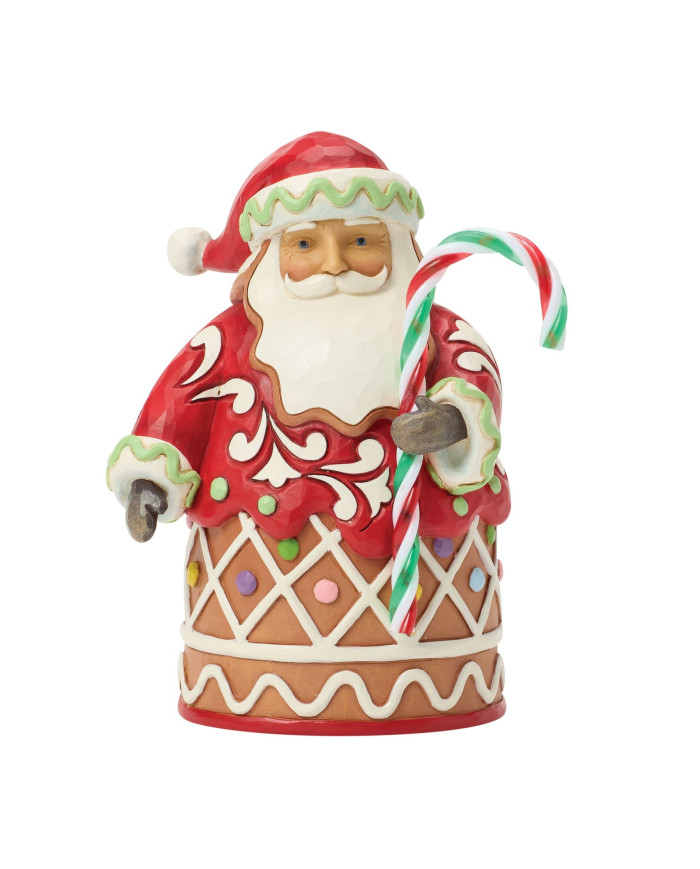 Heartwood Creek by Jim Shore - Figurine Père Noël Pain d'Épices Sucre d'Orge