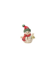 Heartwood Creek by Jim Shore - Mini Figurine Bonhomme de Neige à la Clochette