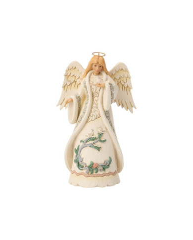 Heartwood Creek by Jim Shore - Figurine Ange de la Forêt Blanche et Colombe
