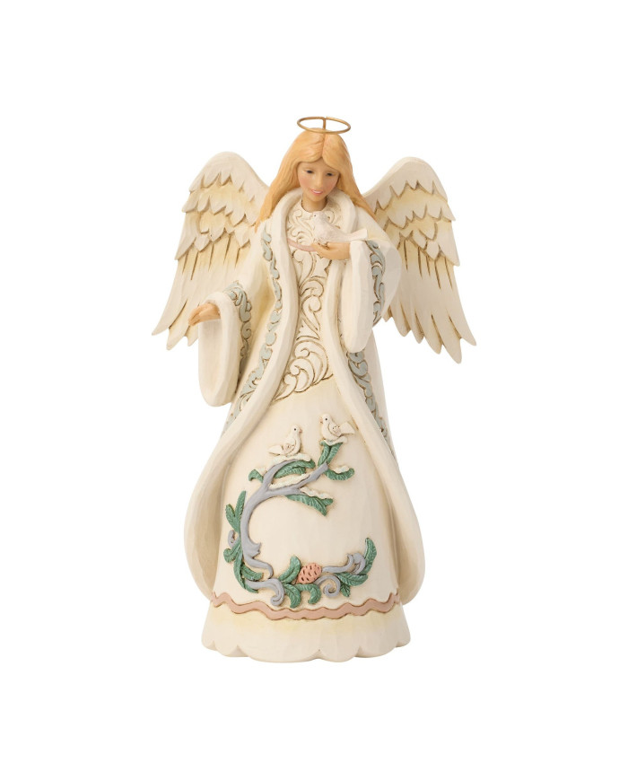 Heartwood Creek by Jim Shore - Figurine Ange de la Forêt Blanche et Colombe