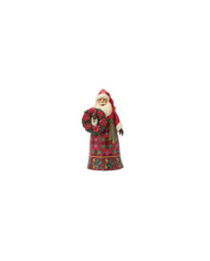 Heartwood Creek by Jim Shore - Figurine Père Noël au Poinsettia