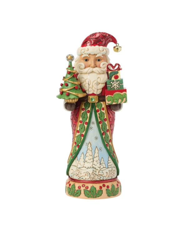 Heartwood Creek by Jim Shore - Figurine Casse-Noisette Père Noël Rouge et Vert