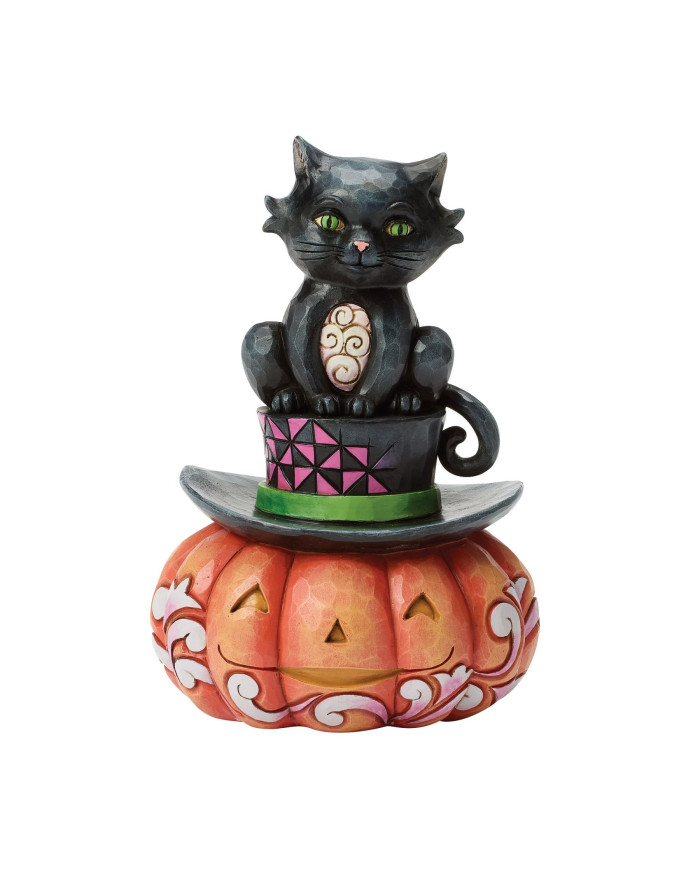 Heartwood Creek by Jim Shore - Figurine Chat Noir Citrouille Halloween