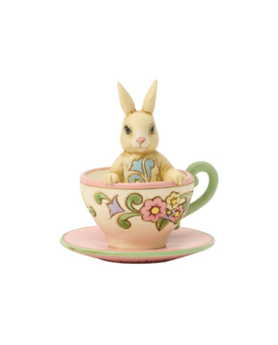 Heartwood Creek by Jim Shore - Figurine Lapin Tasse à Thé