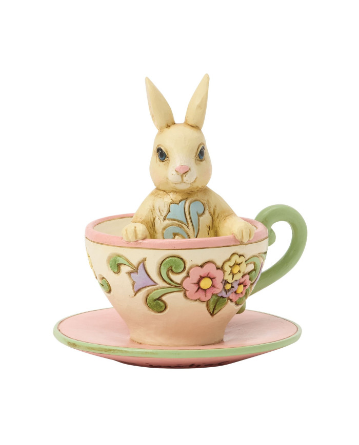 Heartwood Creek by Jim Shore - Figurine Lapin Tasse à Thé