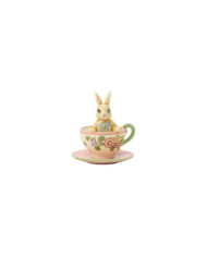 Heartwood Creek by Jim Shore - Figurine Lapin Tasse à Thé