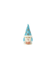 Heartwood Creek by Jim Shore - Figurine Gnome de Noël Bleu Mini Boule Neigeuse