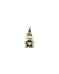 Heartwood Creek by Jim Shore - Figurine Gnome Couronne de Noël Chapeau fourrure
