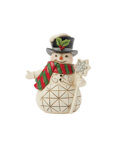 Heartwood Creek by Jim Shore - Mini Figurine Bonhomme de Neige Flocon