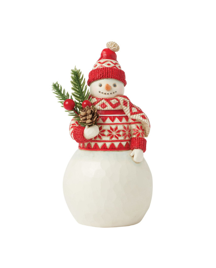 Heartwood Creek by Jim Shore - Bonhomme de Neige Bouquet de  Noël