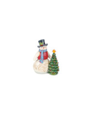 Heartwood Creek by Jim Shore - Figurine Bonhomme de Neige Sapin Lumineux