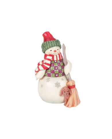 Heartwood Creek by Jim Shore - Figurine Bonhomme de Neige et le Chien