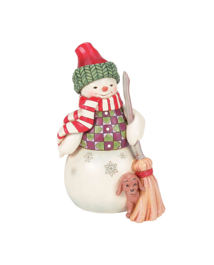Heartwood Creek by Jim Shore - Figurine Bonhomme de Neige et le Chien