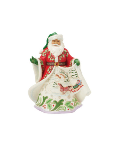 Heartwood Creek by Jim Shore - Figurine Père Noël Scène Musicale d'Hiver