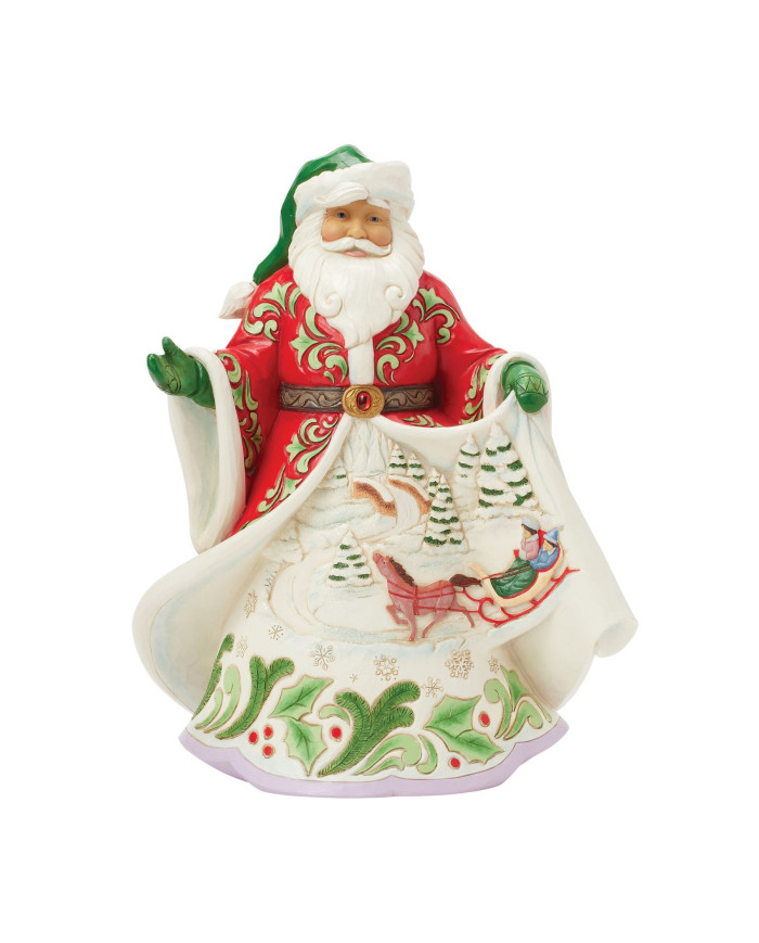 Heartwood Creek by Jim Shore - Figurine Père Noël Scène Musicale d'Hiver