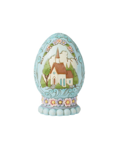 Heartwood Creek by Jim Shore - Figurine Oeuf Église