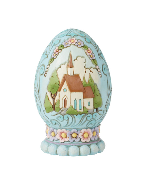 Heartwood Creek by Jim Shore - Figurine Oeuf Église