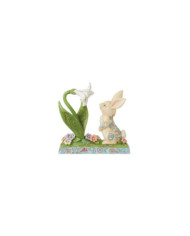Heartwood Creek by Jim Shore - Figurine Lapin Fleur de Lys