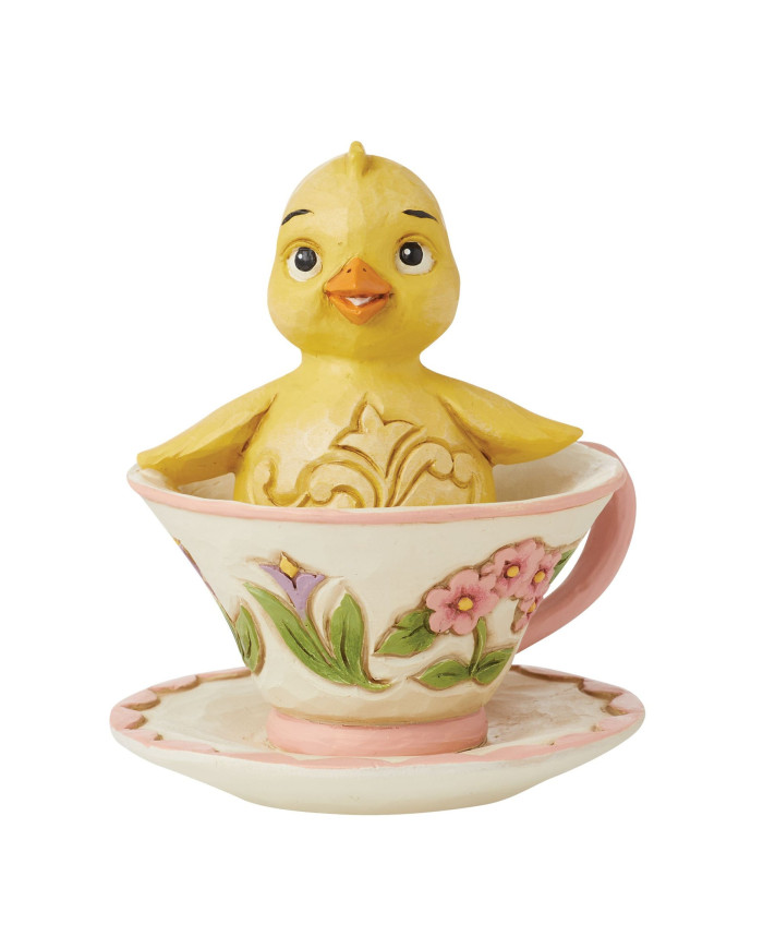 Heartwood Creek by Jim Shore - Figurine Poussin Tasse de thé