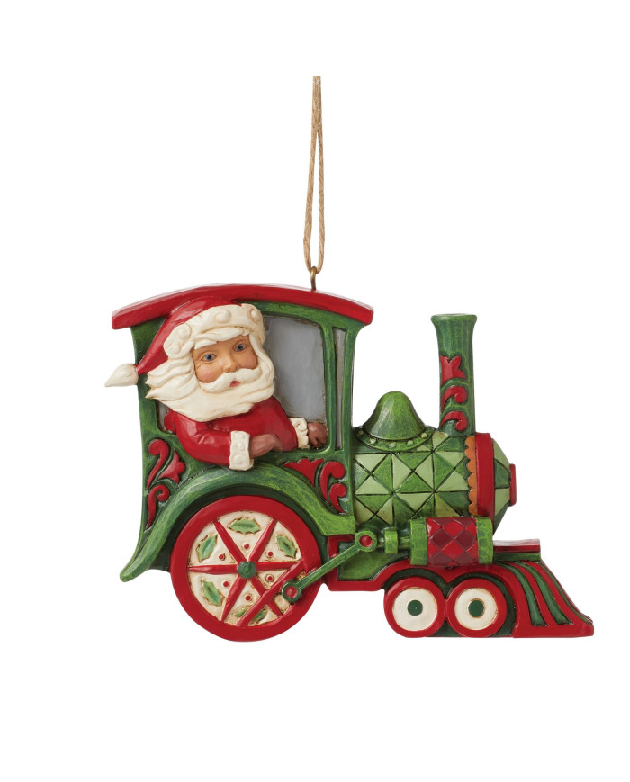 Heartwood Creek by Jim Shore - Suspension Père Noël Train