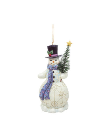 Heartwood Creek by Jim Shore - Suspension Bonhomme de Neige avec sapin