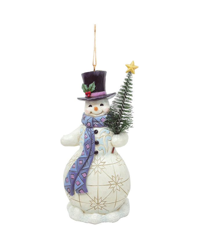 Heartwood Creek by Jim Shore - Suspension Bonhomme de Neige avec sapin