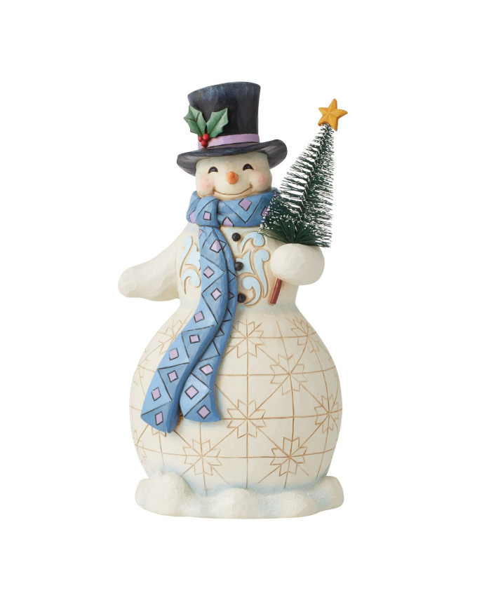 Heartwood Creek by Jim Shore - Figurine Bonhomme de neige avec Sapin