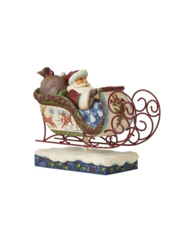 Heartwood Creek by Jim Shore - Figurine père-noël en traineau