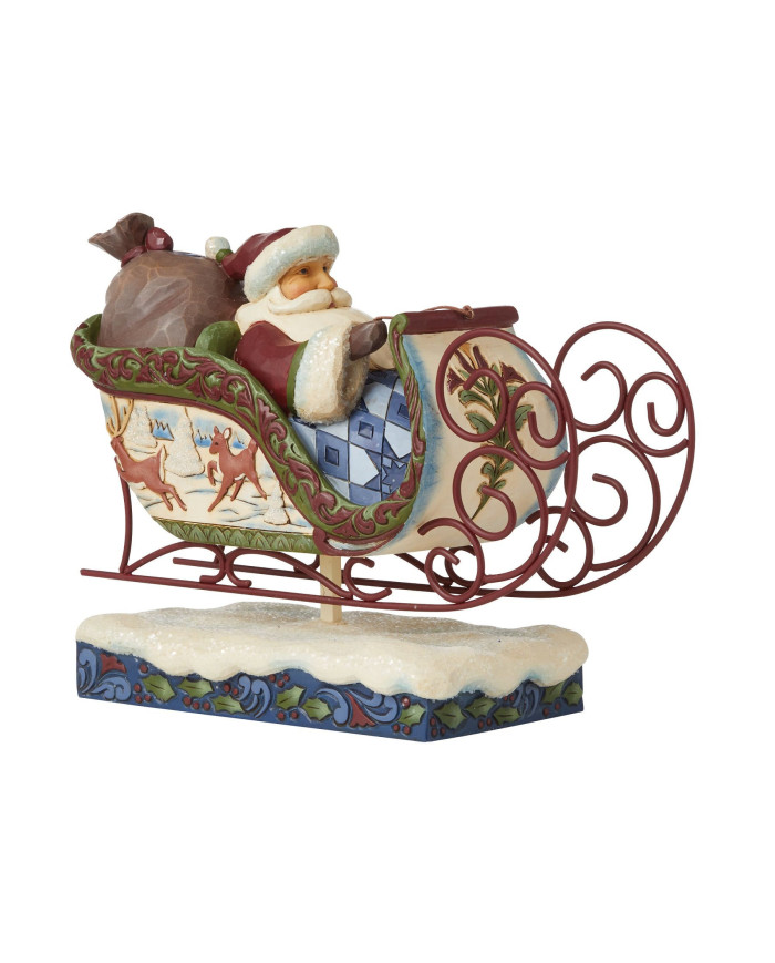 Heartwood Creek by Jim Shore - Figurine père-noël en traineau