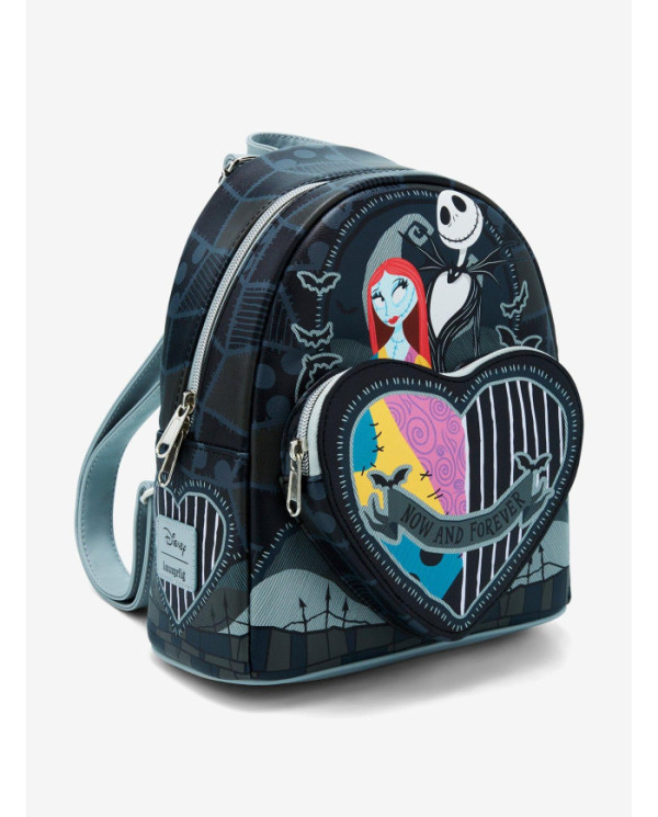 Sac à dos Loungefly - L'Etrange Noël de Mr Jack - Jack & Sally Split Heart