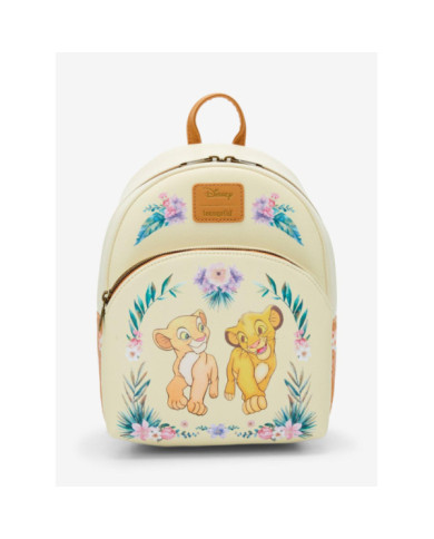 Sac à dos Loungefly - Le Roi Lion Simba & Nala Floral