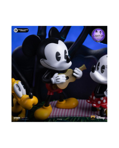 Statuette Iron Studios - Mickey, Minnie and Pluto's Day at the Park - Disney Classics - Deluxe Art Scale 1/10