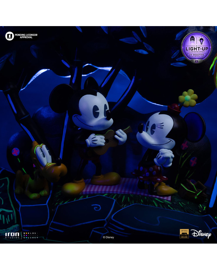 Statuette Iron Studios - Mickey, Minnie and Pluto's Day at the Park - Disney Classics - Deluxe Art Scale 1/10