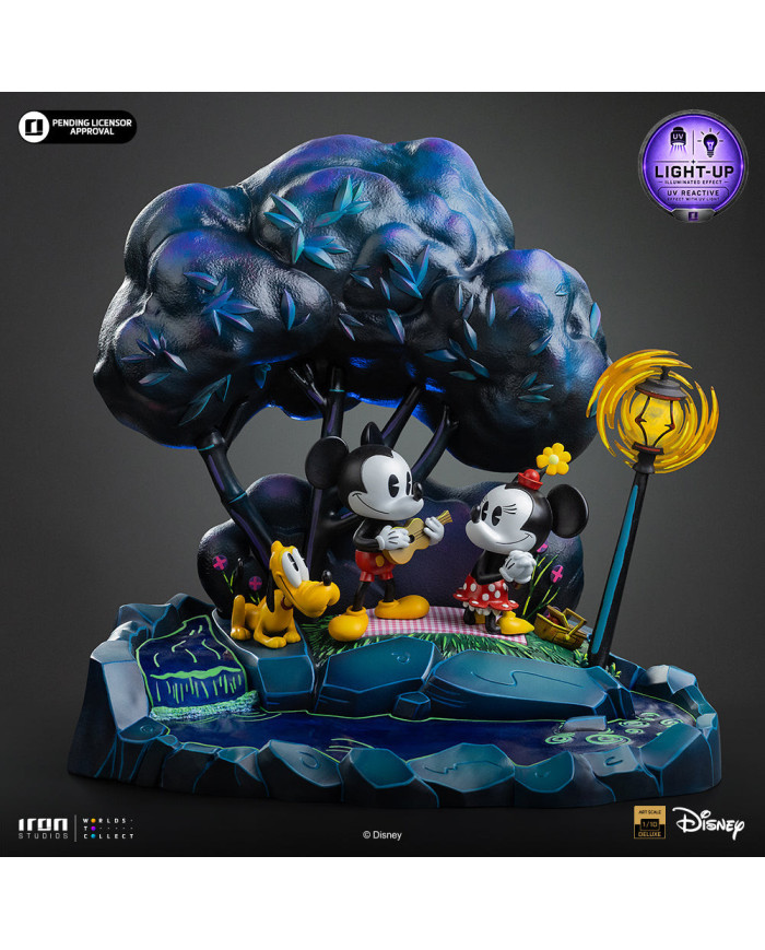 Statuette Iron Studios - Mickey, Minnie and Pluto's Day at the Park - Disney Classics - Deluxe Art Scale 1/10