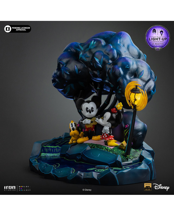 Statuette Iron Studios - Mickey, Minnie and Pluto's Day at the Park - Disney Classics - Deluxe Art Scale 1/10