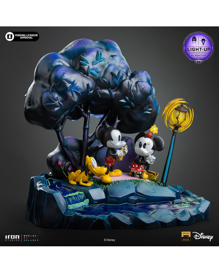 Statuette Iron Studios - Mickey, Minnie and Pluto's Day at the Park - Disney Classics - Deluxe Art Scale 1/10
