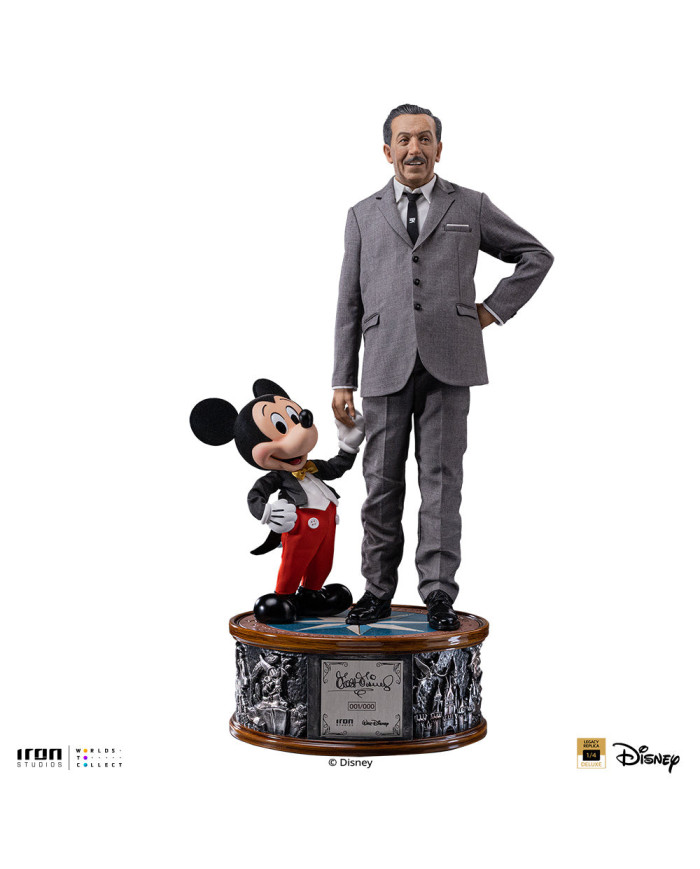 Statuette Iron Studios - Walt Disney & Mickey Mouse - Disney Classics - Legacy Replica 1/4