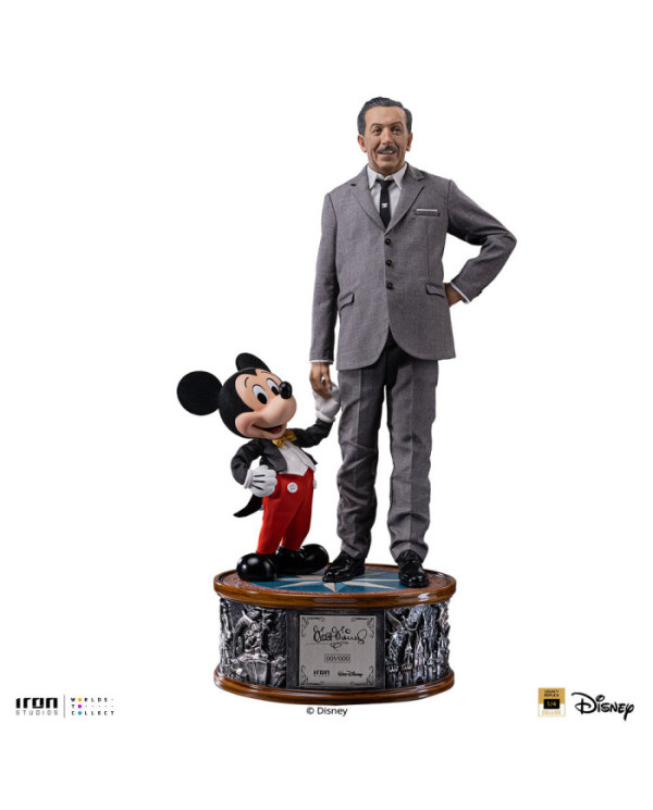 Statuette Iron Studios - Walt Disney & Mickey Mouse - Disney Classics - Legacy Replica 1/4