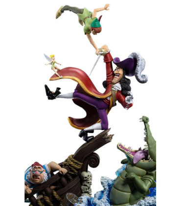 Statuette Iron Studios - Peter Pan vs Crochet - Disney 100th - Peter Pan - Art Scale 1/10