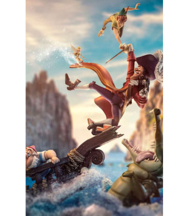 Statuette Iron Studios - Peter Pan vs Crochet - Disney 100th - Peter Pan - Art Scale 1/10
