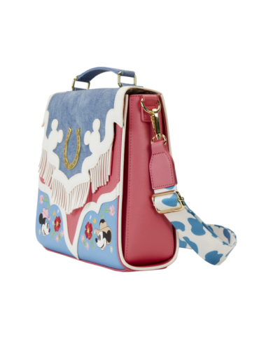 Sac à bandoulière Loungefly - Western Mickey & Minnie Fringe