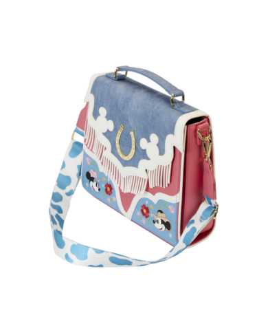 Sac à bandoulière Loungefly - Western Mickey & Minnie Fringe