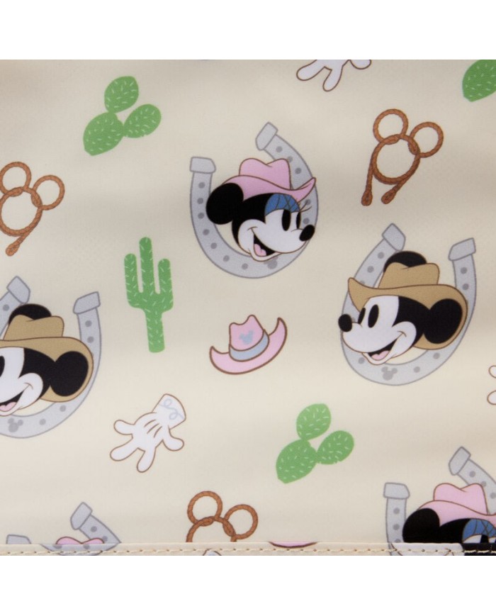Sac à bandoulière Loungefly - Western Mickey & Minnie Fringe